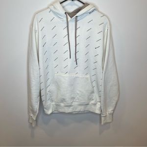 Champion Medium  Logo Cream Detailed Hoodie